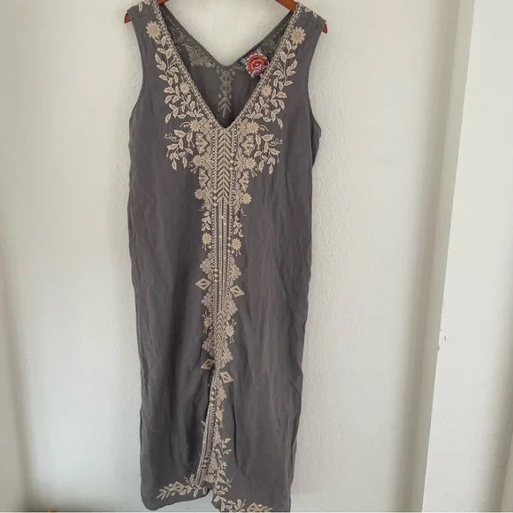 Johnny Was | Dresses | Johnny Was Kemi Embroidered Linen Tank Dress |  Poshmark